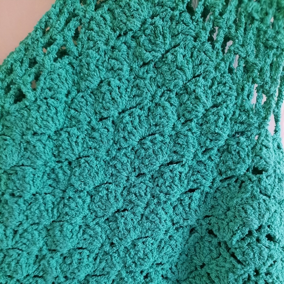 Stunning Handmade Crochet Lace Plus Size Dress 1X - 2X - Picture 7 of 13